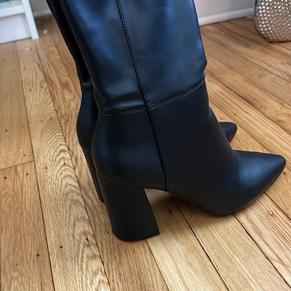 Black Stretch Charles David over the knee boots. Never worn outside. - Picture 4 of 5